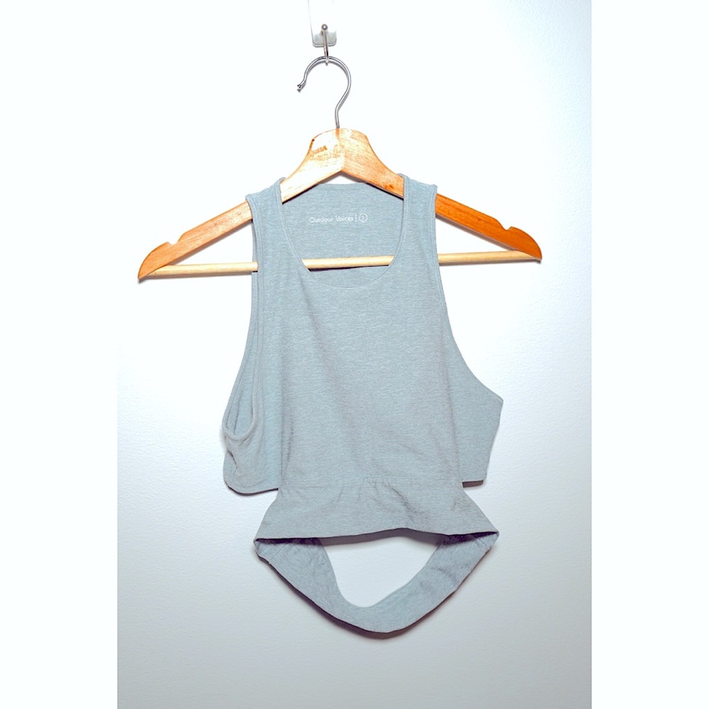 Outdoor voices slash back workout top
